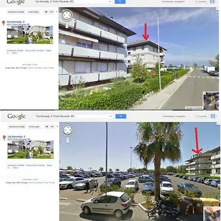 펜션 Attico Fronte Mare A 50 Metri Dalla Spiaggia 포르토레카나티